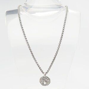 Konstantino designer sterling silver wheat chain pendant necklace